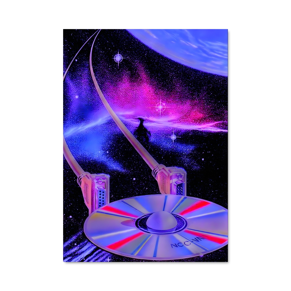 Poster Retro espace fantastique
